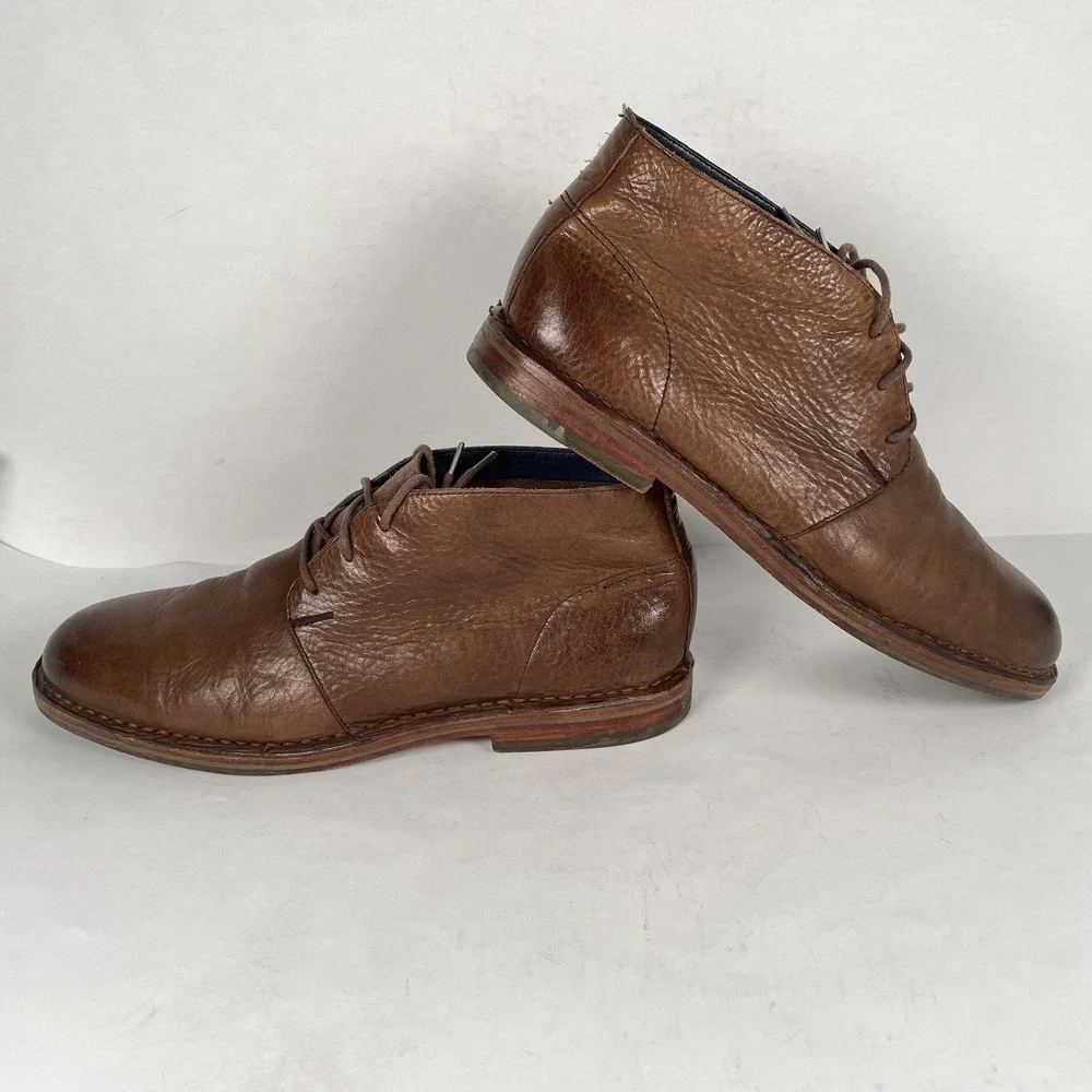 Cole Haan Chukka Boots Mens Size 11 M Brown Leather Lace Up Dress Casual Shoes